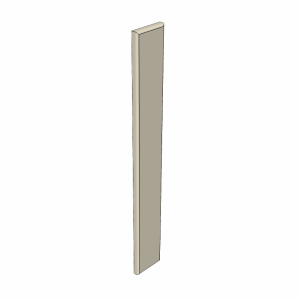 FP0312W----3" wide 12" high Filler Panel (upper)