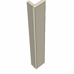 LFP0330B----L-Shape 3" wide 30" high Filler Panel (base)