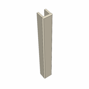 UFP0330B----U-Shape 3" wide 30" high Filler Panel (base)
