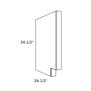 BEP3----3" wide Dishwasher Panel