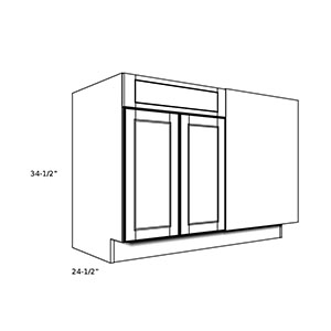 B48BR----48" wide Blind Corner Base RH Cabinet