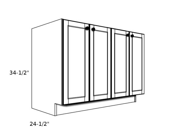 SB45FH----45" wide Sink Base 4 Door Cabinet