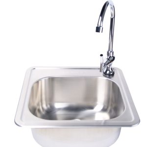 Fire Magic 15 X 15 Outdoor Rated Stainless Steel Sink With Cold Water Faucet