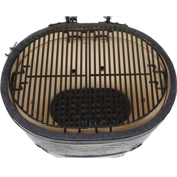 Primo Oval XL 400 Ceramic Kamado Grill With Stainless Steel Grates - PGCXLH