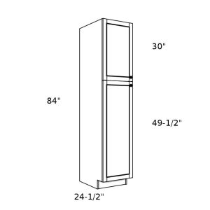 P128424----12" wide 84" high 24" deep Pantry Cabinet 