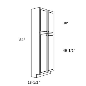 P248412----24" wide 84" high 12" deep Pantry Cabinet