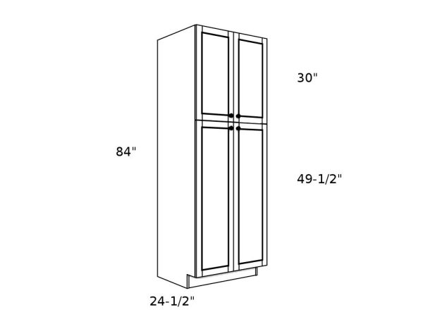 P248424----24" wide 84" high 24" deep Pantry Cabinet