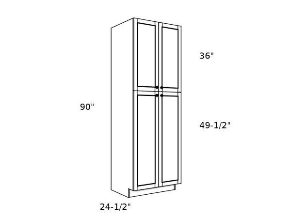 P249024----24" wide 90" high 24" deep Pantry Cabinet