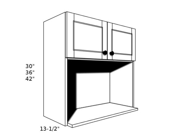 MW2430----24" wide 30" high Microwave Shelf