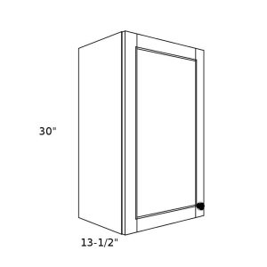 W1230----12" wide 30" high 1 door Wall Cabinet