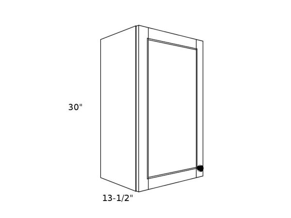 W1230----12" wide 30" high 1 door Wall Cabinet