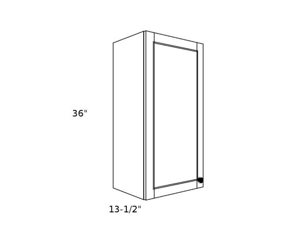 W1236----12" wide 36" high 1 door Wall Cabinet