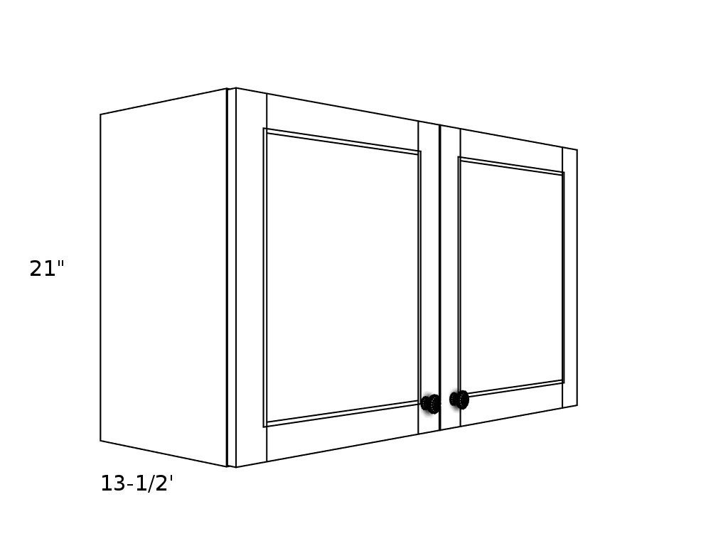 W3021----30`` wide 21`` high 2 doors Wall Cabinet