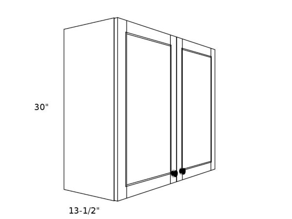 W2430----24" wide 30" high 2 door Wall Cabinet