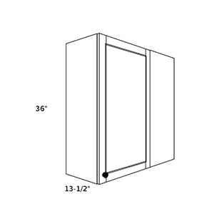 WB2736----27" wide 36" high Blind Corner Wall Cabinet