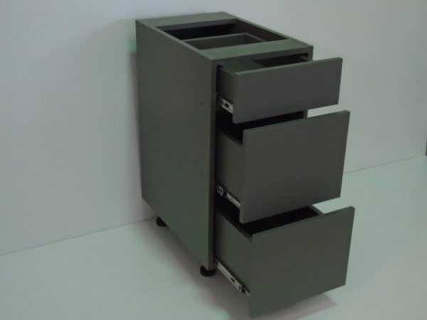 3DB12----12" wide Base 3 Drawer Cabinet