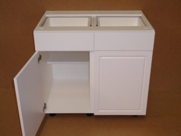 B30----30" wide Base 2 Doors 2 Drawer Cabinet